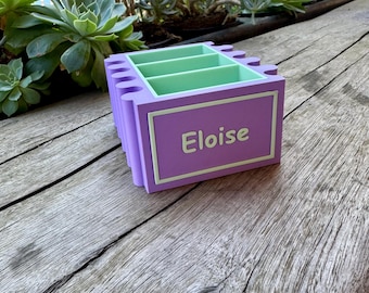 Yoto Card Holder | Interlocking Modular Card Storage | Holds 60+ Cards | Personalised Name Plate