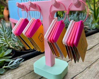 Yoto Card Clip Stand | Interlocking or Original Base | Holds Multiple Card Clips | Modular Storage System