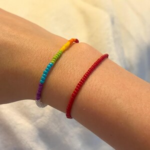 Solid Rainbow Pride Bracelet