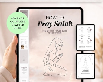 Islamic Education | Learn Islam Prayer Step by Step | Muslim Revert Convert Gift | Namaz Guide PDF | New Muslims Salah