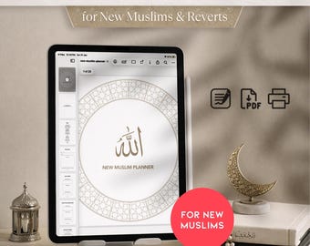 Islamic Planner for New Muslims | Minimalist Digital Journal (PDF)