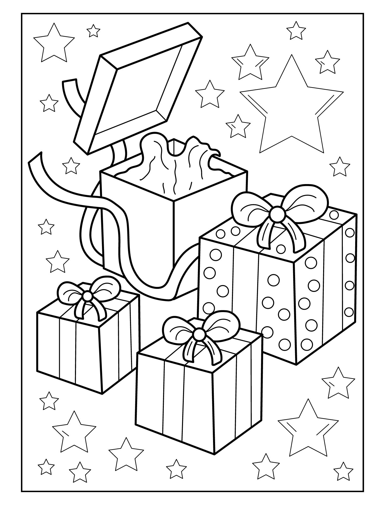 Kids Christmas Coloring Book Etsy