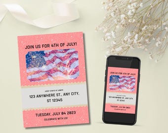 July 4th Party Invitation
