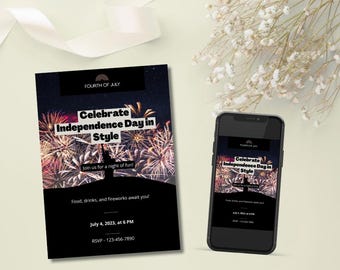 4th of July Invitation Template