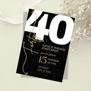 40. Geburtstag Einladung Vorlage