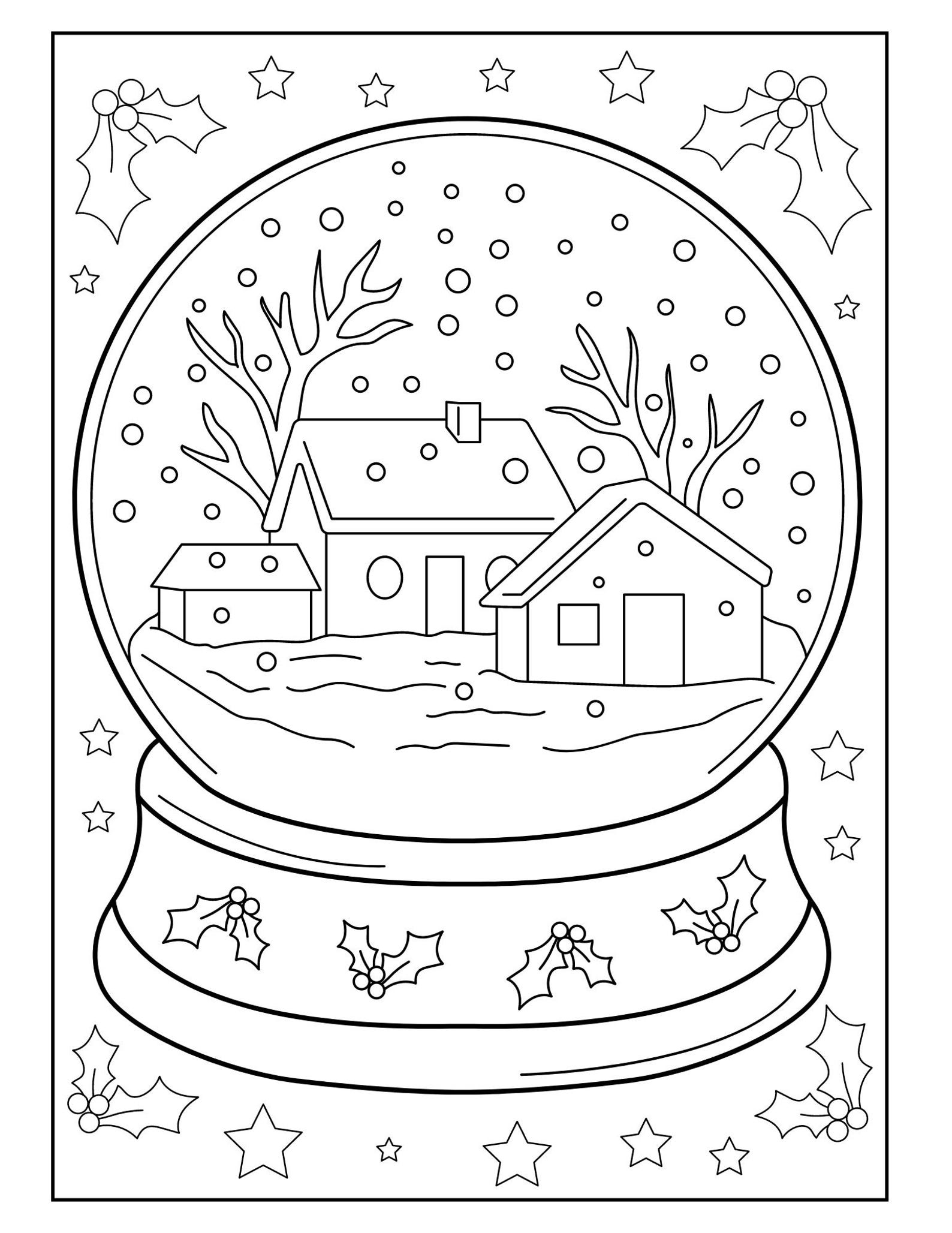 Kids Christmas Coloring Book - Etsy