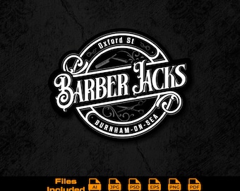 Logotipo de peluquería personalizada Logotipo de aseo personal Logotipo de herramientas de barbería Logotipo de Barber LLC Logotipo de cortes Logotipo de peluquero Logotipo de cuidado del cabello Logotipo de máquina de cortar pelo