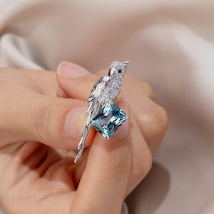 Anel de baguete granada com diamante cultivado em laboratório com certificação IGI • Anel de noivado com diamante delicado • Joias de casamento • Presente para namorada