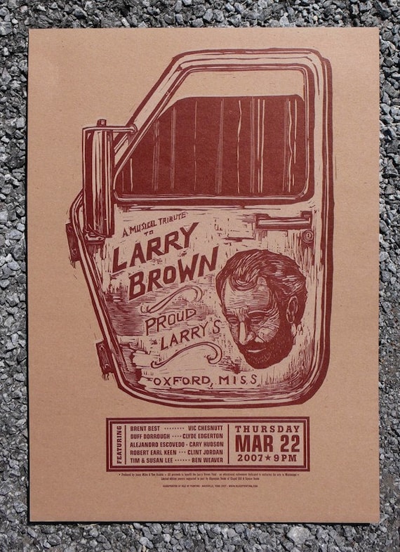Items similar to Larry Brown Tribute on Etsy