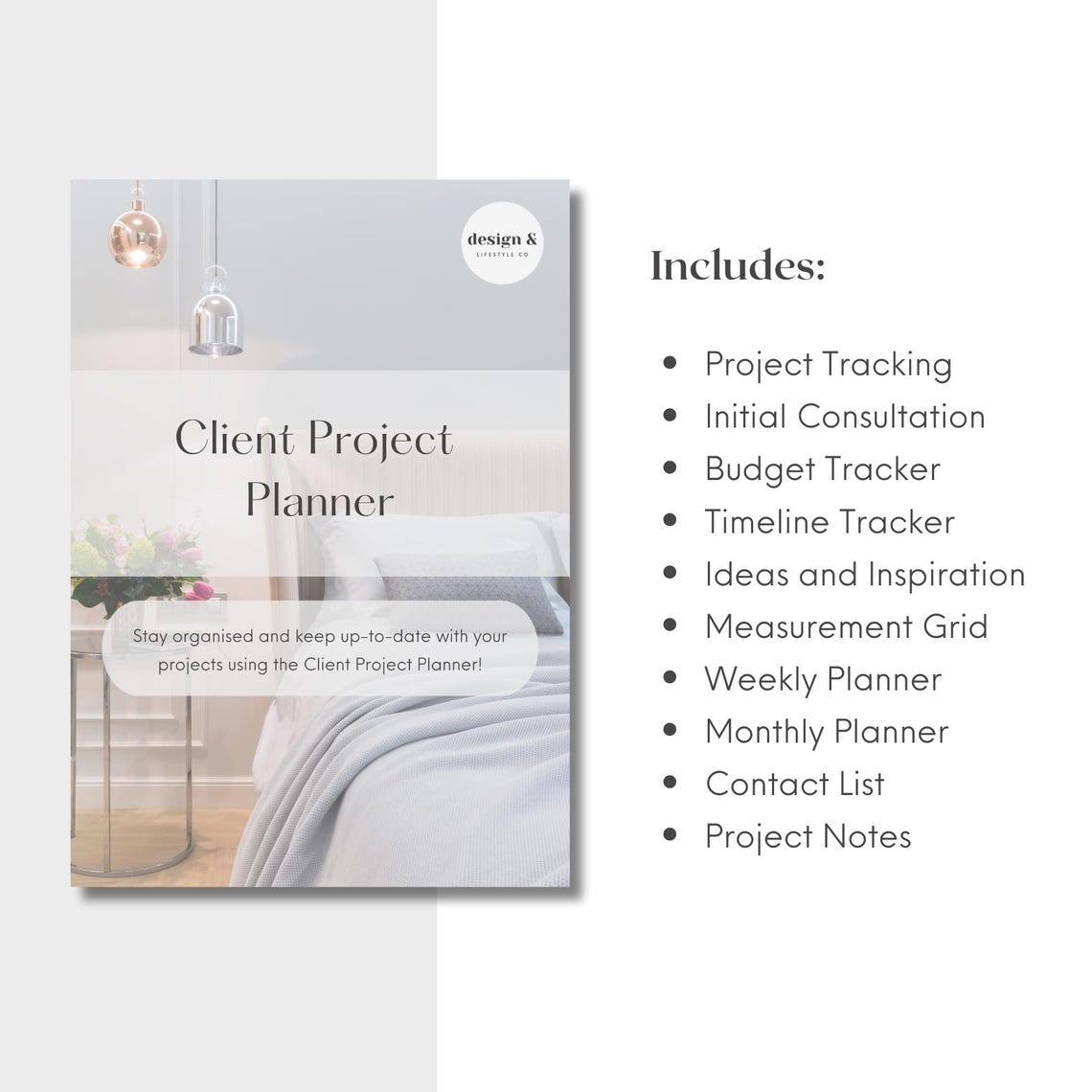 Interior Designer Client Project Planner | Printable Planner | Home ...