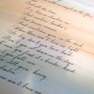 No Crystal Stair - Mother to Son - Langston Hughes poem - 8x10 inches or larger