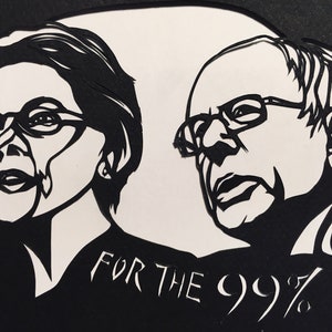 Para el 99 por ciento - arte de papel de pegatina de tarjeta