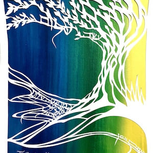 Oseh Shalom Papercut Gift - Bar Mitzvah Bat Mitzvah Gift - Jewish Peace Prayer