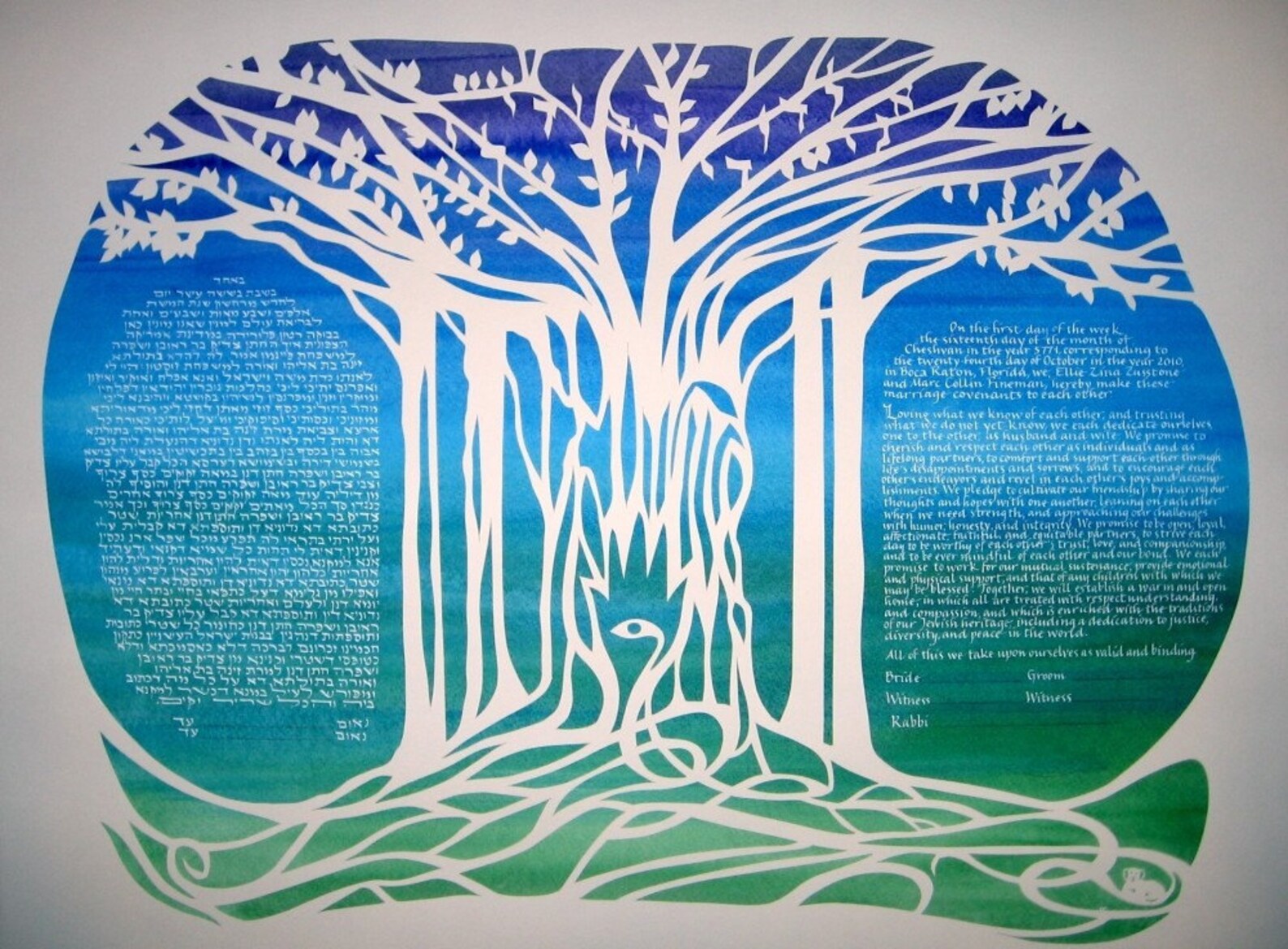 Banyan Tree Ketubah Etsy