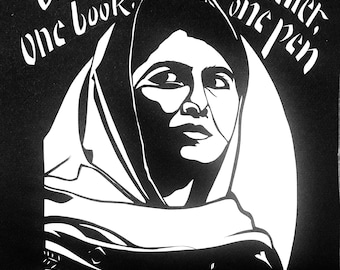 5 Justice Heroes Art Card: Papercut Portrait Prints (4x6 inches)