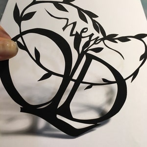 Neu aus alten Papercut Kunstwerk - rahmenfähig - Handcut original Design