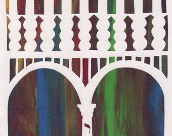 Hanukkah Spirit Cards - print van origineel papercut design - schitterende kleuren - 5x7 inch met enveloppen - set van 12