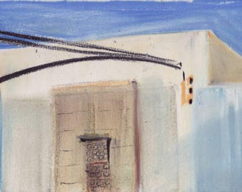 Power Substation on Amsterdam Ave - UWS - NYC - print of original pastel drawing - 8x10 inches