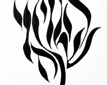 I am here - Send me - Hineni Shalacheni - Hebrew calligraphy for tattoo or other design use - 2 versions
