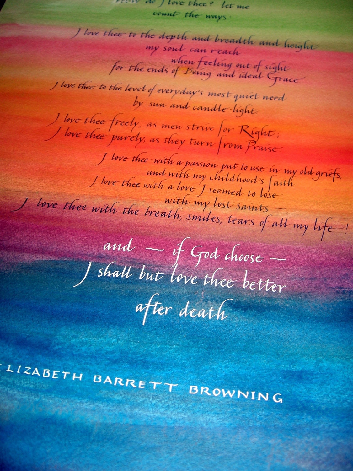 How Do I Love Thee Elizabeth Barrett Browning Poem Print Etsy How Do I Love Thee Elizabeth Barrett Browning Poem Print Etsy
