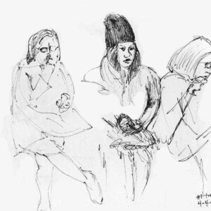 Subway Women 13x18 Karte - Druck von original Skizze