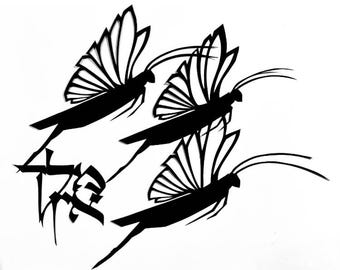 Postcards or stickers - Locusts Have No King! - Proverbs 30