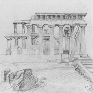 Book of Sketches done in Greece prints of drawings hand bound book image 4