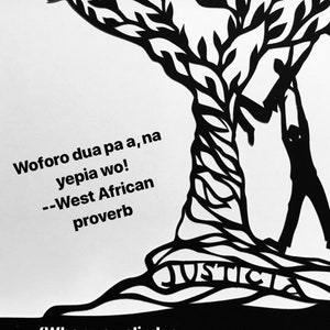 Afrikanische Weisheitskarte - Wenn Sie einen guten Baum klettern