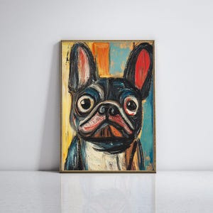 French Bulldog Wall Art Print, Perfect for Frenchie Lovers, Printable French Bulldog Painting