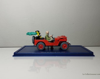 ATLAS TINTIN CAR # 7 Red Willies Jeep - Land of Black Gold Herge
