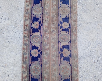 2x4,Natural Rug,Small Rug,Handmade Rug,Oushak Rug,2x4,Wool Small Rug,Turkish Carpet,Old Small Rug,Turkish Rug, Anatolian Rug,1.10x3.8 ft