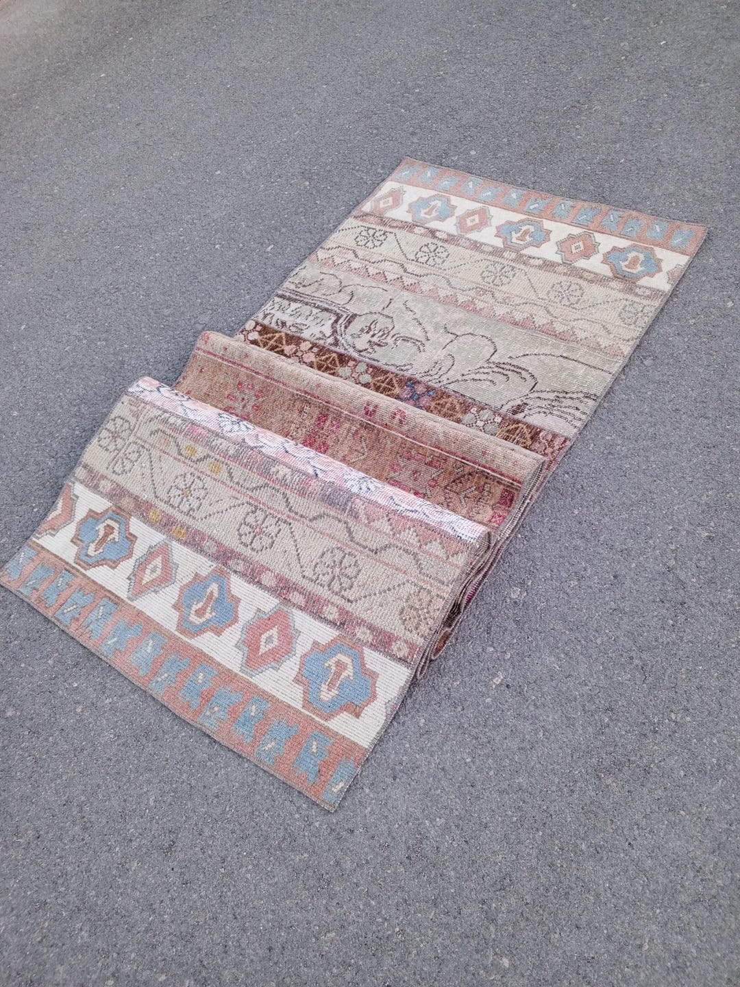 Anatolian Home Decor Patchwork Runner Rug, Handmade Wool Rug, 2.8 X 10 ...