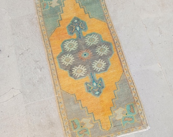 2x3 Yellow Livingroom Wool Kitchen Rugs 2x3 Modern Rug Home Decor 2x3 Turkish Area Handmade Rugs 2x3 kilim Rugs Small Home Design 1'7x3'5 Ft
