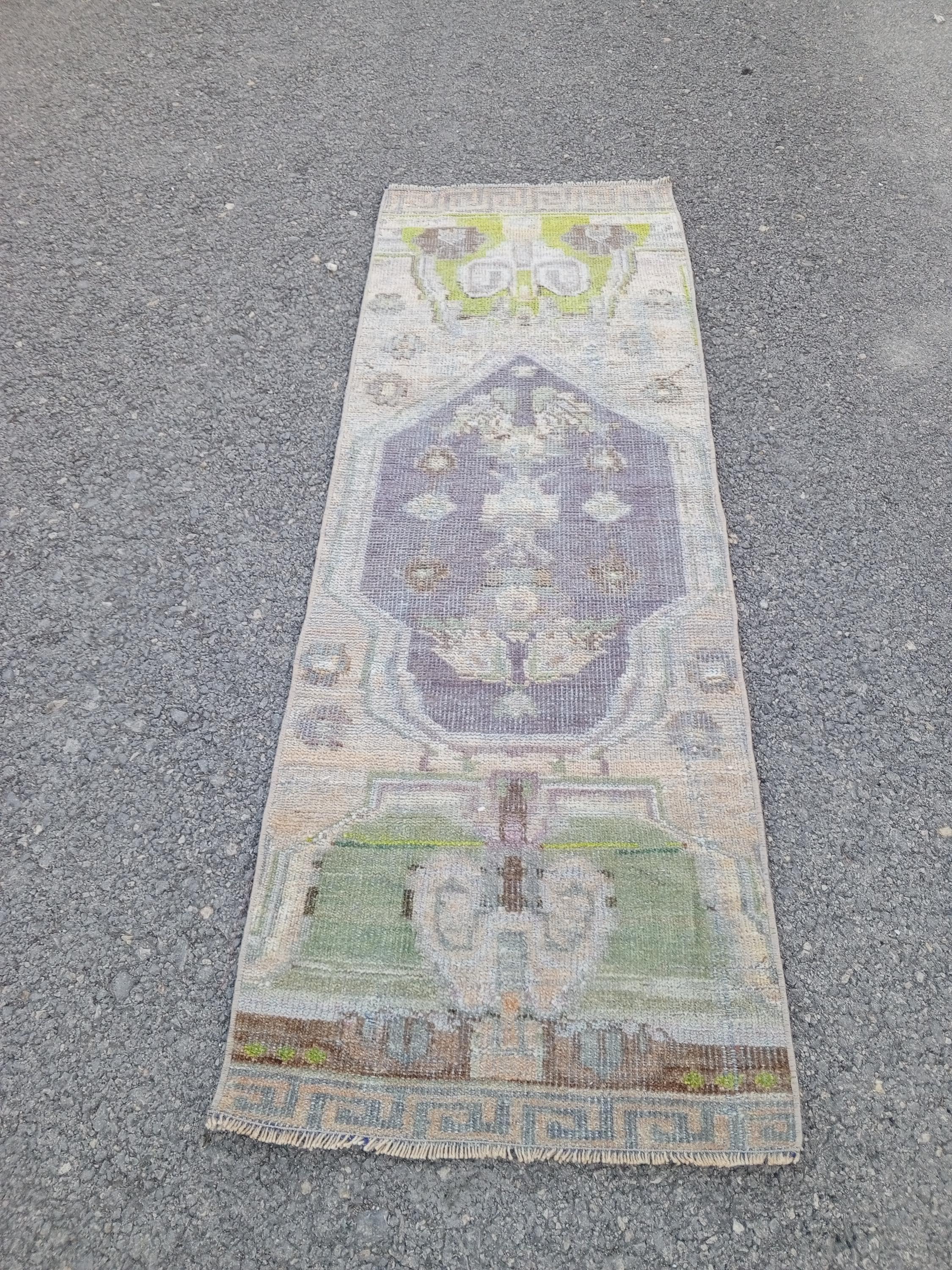 2x5 Rug, Turkish Rug, Vintage Rug, Handmade Wool Rug, 2x5 Kitchen Bedroom Bahtroom Entryway Rug, Home Decor Rug, Small Area Rug, 1.9x4.10 ft