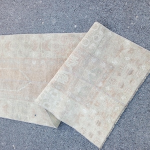2x5 Runner Rug,2x5 Rug,2x5 TURKISH VINTAGE RUG,Oushak Handmade Wool Rug,2x5,Turkish Rug,Vintage Rug,Unique Rug,Home Decor Rug, 2.4x5.2 ft