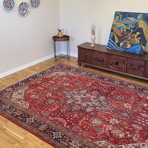 ヴィンテージトルコランナーラグ：パッチワーク廊下敷きラグ（1.11x6.8