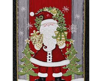 Noel Christmas Collection by Nina Out of Print 36 x 60 Vintage Daisy Kingdom Welcome Door Panel