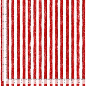 Patriotic Fabric | Stars & Stripes Red White Stripe | Timeless Treasures YARD