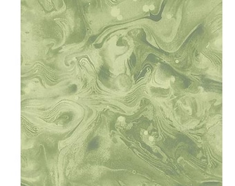Dragonfly Dance Fabric | Tonal Green Swirl Basic | Henry Glass YARD