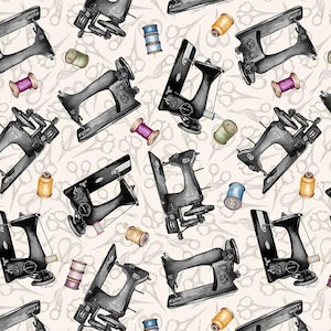 Atelier Fabric | Sewing Machine Thread Toss White | Blank YARD