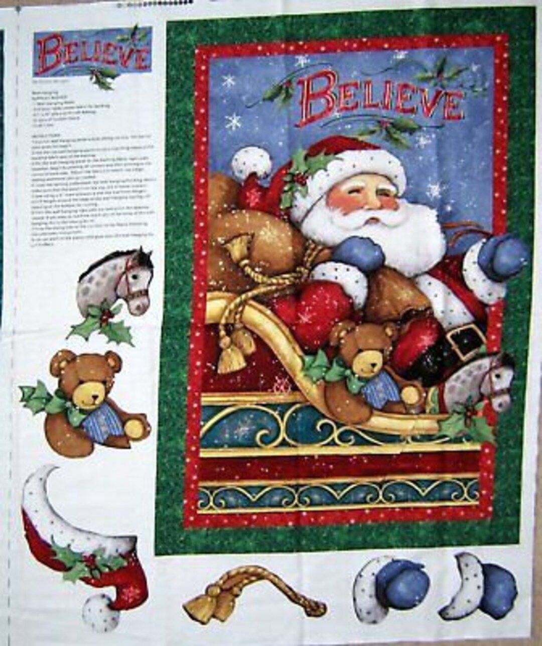 34 Fabric Panel Springs Susan Winget I Believe in - Etsy