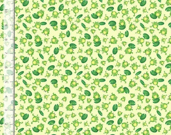 Animal Fabric | Green Frog Toss | Timeless Treasures YARD