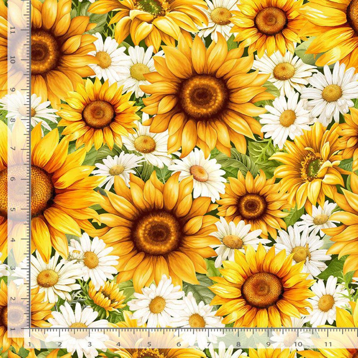 You Are My Sunshine Fabric |packed Daisy Sunflower | Timeless Treasures ...