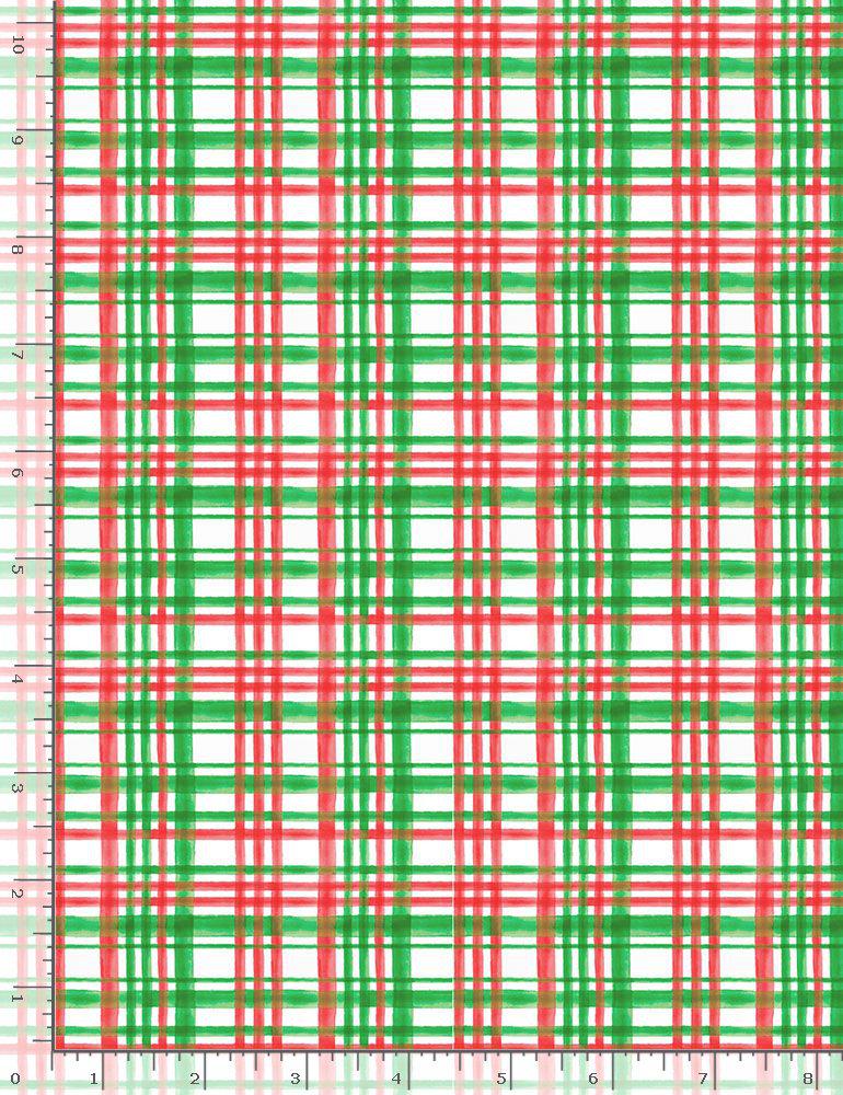 Christmas Fabric | Red Green Plaid Print | Timeless Treasures YARD