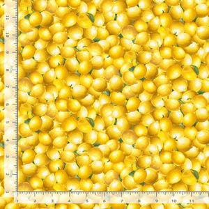 Limoncello Fabric | Packed Lemons Yellow | Timeless Treasures YARD