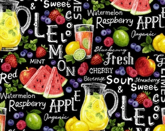 Food Fabric | Farmer John's Garden Party Lemonade | Paintbrush Studio YARD