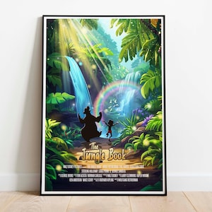 The Jungle Book Print, Jungle Book Poster, Animated Movies, Movie Posters, Movie Wall Art