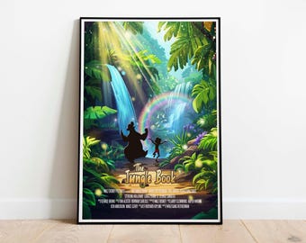 The Jungle Book Print, Jungle Book Poster, Animated Movies, Movie Posters, Movie Wall Art
