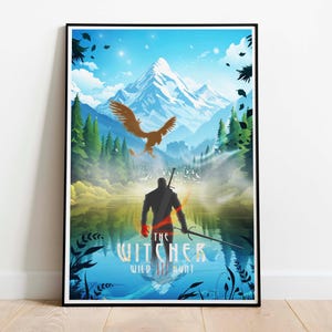 The Witcher Print, Witcher 3 Poster, Game Print, Game Posters, Video Game Wall Art