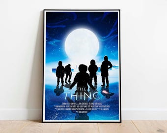The Thing Glossy Filmposter, Sci-Fi Horror Wall Art